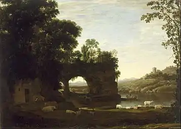 Arche rocheuse et une rivière 1626-1630), musée des Beaux-Arts de Houston.