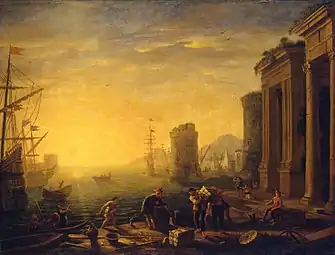 Port le matin (1635-1645), Saint-Pétersbourg, musée de l'Ermitage.