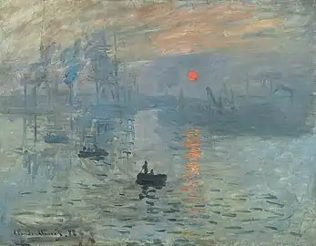 Impression, soleil levant (1872) de Claude Monet.