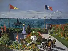 Terrasse à Sainte-Adresse de Claude Monet.