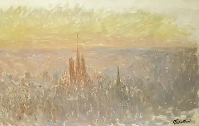 Claude Monet, Vue générale de Rouen, 1892. i. Huile sur toile • 65 × 100 cm • Coll. Musée des Beaux-Arts, Rouen