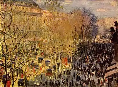 Claude MonetBoulevard des capucines à Paris  Musée des Beaux-Arts Pouchkine.