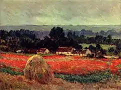 Claude Monet, Champ de coquelicots, 1885.