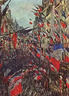 Monet, La Rue Saint-Denis, 1878.