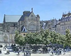 Claude Monet, Saint-Germain-l'Auxerrois (1867), Berlin, Alte Nationalgalerie.