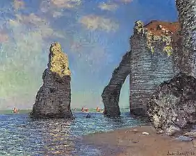 Claude Monet, Les Falaises d'Étretat, 1885.