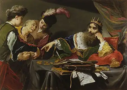 Claude Vignon, La Parabole du serviteur impitoyable (1629), huile sur toile.