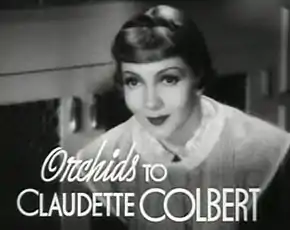 Description de l'image Claudette Colbert in Tovarich trailer.jpg.