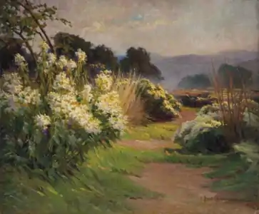 Paysage en fleurs