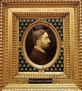 Portrait du prince Louis Bonaparte (1890), émail peint en camaïeu d'or sur cuivre, Paris, musée d'Orsay.