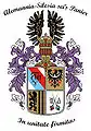 Blason de la Landsmanschaft Alemannia-Silesia à Clausthal-Zellerfeld.