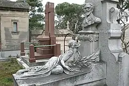 Tombe du peintre ClaverieSculpture de Botinelly