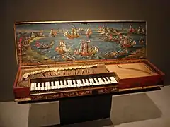 Clavicorde dit de Lépante, anon. XVIe siècle - Musée de la Musique, Paris.