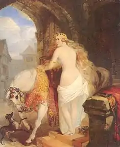 Lady Godiva, tableau de Marshall Claxton, 1850, Herbert Art Gallery and Museum, Coventry.