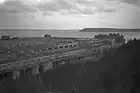 La base sous-marine de Laninon, qui a résisté aux bombardements.