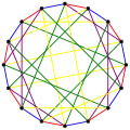 L'indice chromatique du graphe de Clebsch est 5.