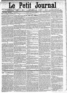 Le Petit Journal faisait ouvertement campagne contre Clemenceau. Sur cette une du 19 août 1893, un article satirique de Judet le suspecte d'avoir « fabriqué les papiers Norton » « pour faire diversion aux accusations embarrassantes ».