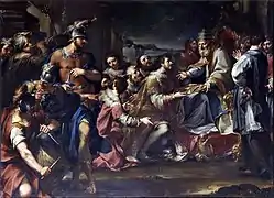 Clemente VIII riconsegna agli Anziani le chiavi della città di Bologna 1740=1741