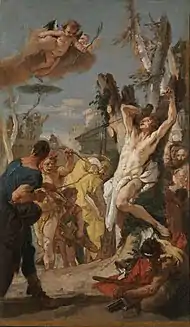 Étude pour "Le Martyre de Saint SébastienGiambattista Tiepolo, 1739pour le monastère des Augustins à DiessenCleveland Museum of Art