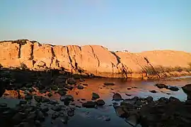 Les falaises de la plage de Tappens