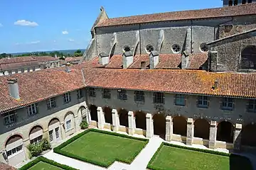 Le cloître de l'abbaye de Saint-Sever, inscrite au patrimoine mondial de l'UNESCO.