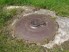 Cloche périscopique de l'observatoire de l'ouvrage du Hackenberg.