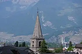 Clocher de l'église de Monthey.