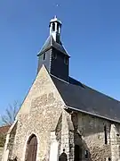 Le clocher, la façade ouest et le mur sud.