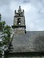 Clocher de l'église Saint-Méen de Ploemel (Morbihan).