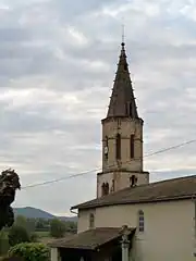 Clocher de l'église de Soueich.