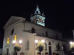 Vue nocturne de l'église