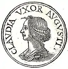 Profil de Clodia Pulchra, Promptuarii Iconum Insigniorum.