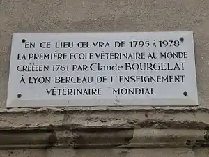 Plaque commémorative.