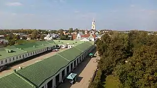 Vue depuis l'église de la Résurrection.