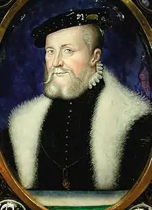 Le connétable Anne de Montmorency, baron de Candé de 1550 à 1567.