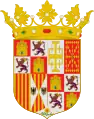 Armoiries abrégées de Jeanne Ire et de Charles Ier en tant que rois d'Espagne.