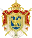 Armoiries de Napoléon III, empereur des Français (variante avec heaume)