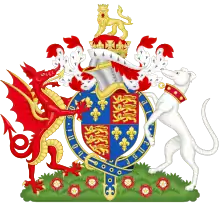 Armes du royaume d'Angleterre de 1485 à 1509.