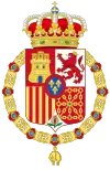 Version du blason d'Espagne avec la Toison d'or.