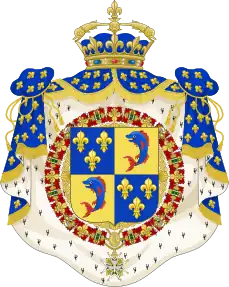 Blason de Louis de Jésus de Bourbon, dauphin de France