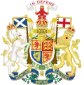 Armoiries de George VI du Royaume-Uni (en Écosse).