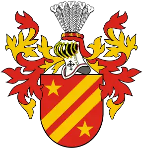 Le blason de la famille Bonaparte (avant Napoléon Ier).