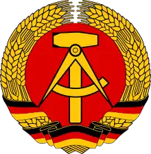 Armoiries de la République démocratique allemande.