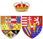 Description de l'image Coat of arms of Maria Clementina of Austria as Hereditary Princess of Naples.png.