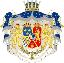 Armoiries du Prince Gustave de 1844 à 1852