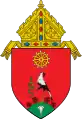 Le Messager sagittaire (Sagittarius serpentarius) ou Secrétaire.  Roman Catholic Diocese of Dumaguete (en).