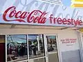 Un stand Coca-Cola Freestyle au parc d'attractions Cedar Point.