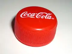 Capsule à vis en plastique de bouteille de Coca-Cola