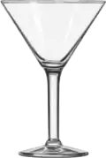 Coupe à cocktail pouvant être utilisée pour un vin effervescent.