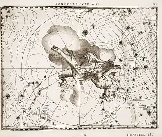 Schiller regroupe deux constellations encore jeunes à son époque, le Paon et l'Indien, sous une seule, dédiée à Job